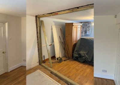 Wall removal and rebuild by Whitechappell Property Maintenance