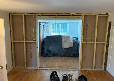 Wall removal and rebuild by Whitechappell Property Maintenance